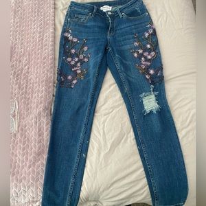 Embroidered jeans
